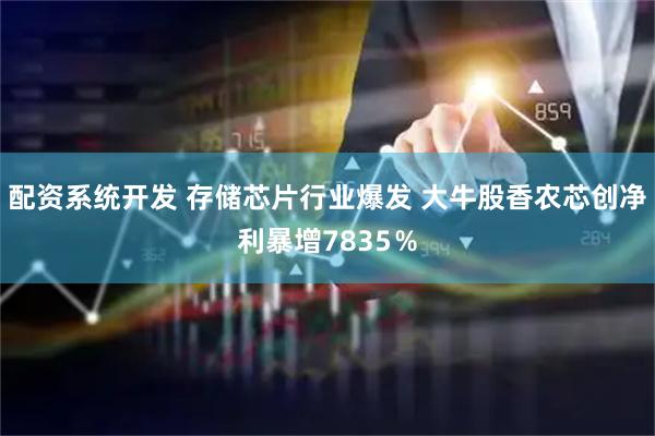 配资系统开发 存储芯片行业爆发 大牛股香农芯创净利暴增7835％